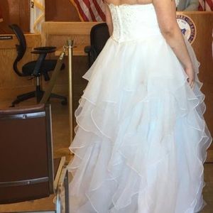 Size 20 dress from David’s bridal white
